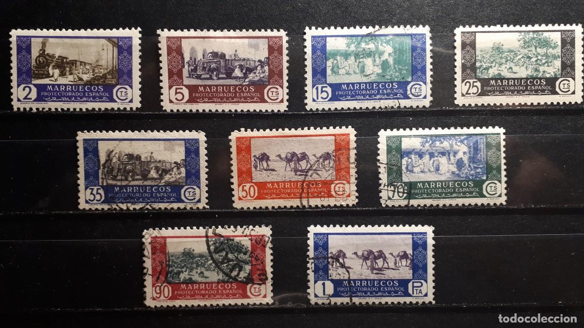 Sellos: MARRUECOS . A&Ntilde;O 1948. */&deg;. EDIFIL 280/8, falta 289/90