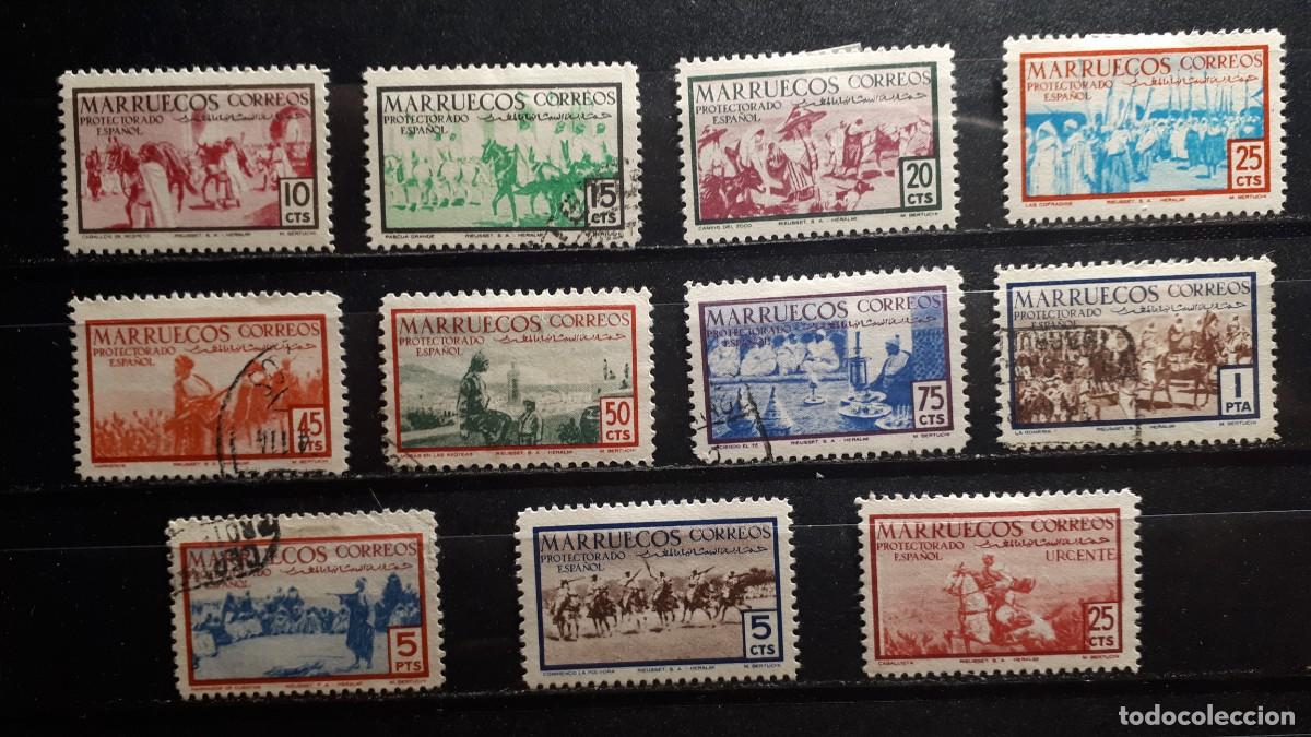 Sellos: MARRUECOS . A&Ntilde;O 1952. */&deg;. EDIFIL 343/56, falta 348, 352, 355.