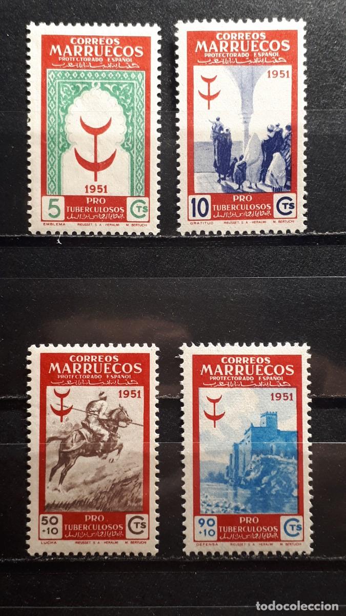 Sellos: MARRUECOS . A&Ntilde;O 1951. *. EDIFIL 336/9