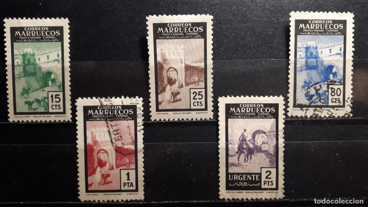 Sellos: MARRUECOS . A&Ntilde;O 1955. */&deg;. EDIFIL 400/3, 405