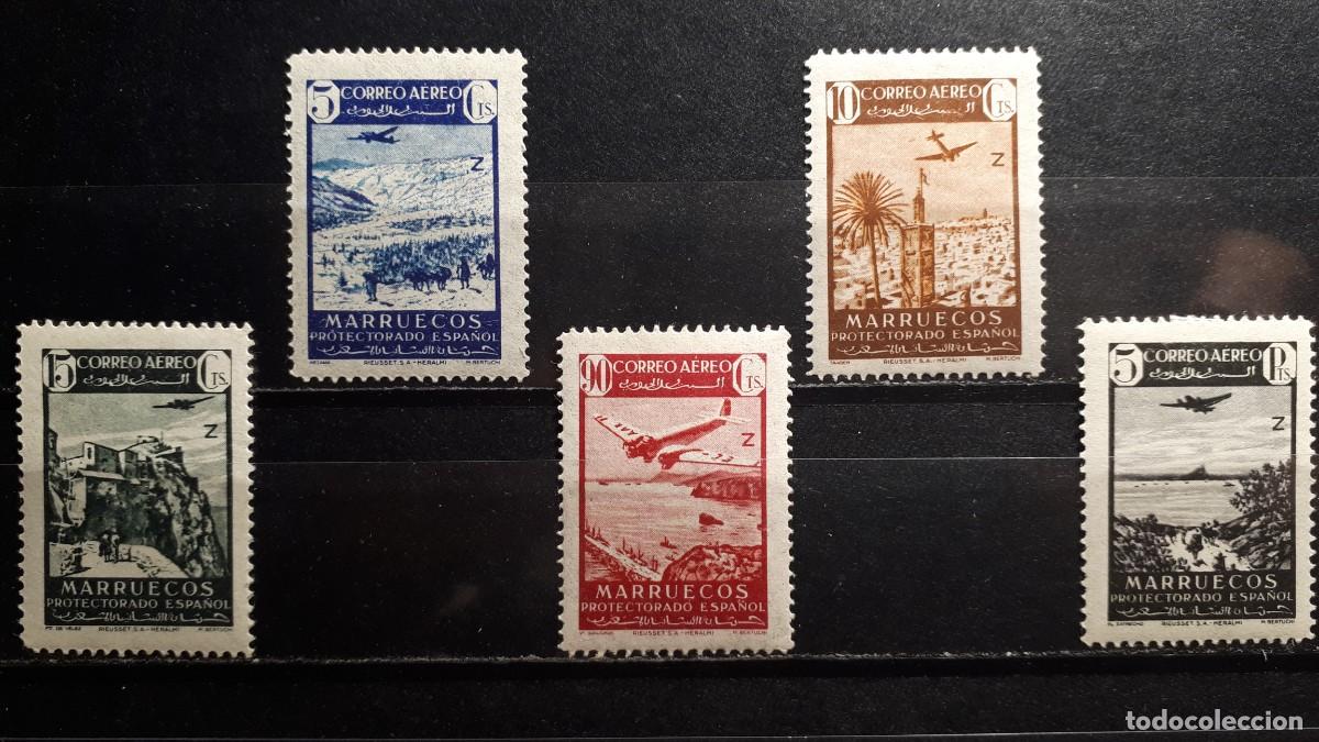 Sellos: MARRUECOS . A&Ntilde;O 1942. *. EDIFIL 241/5