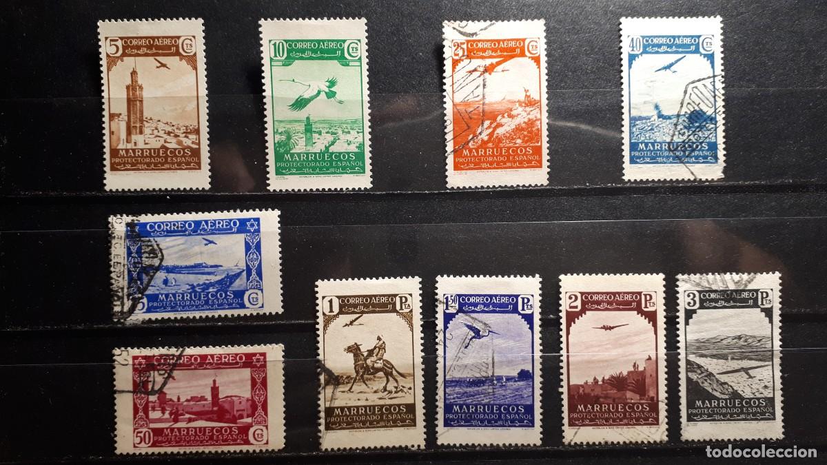 Sellos: MARRUECOS . A&Ntilde;O 1938. */&deg;. EDIFIL 186/95