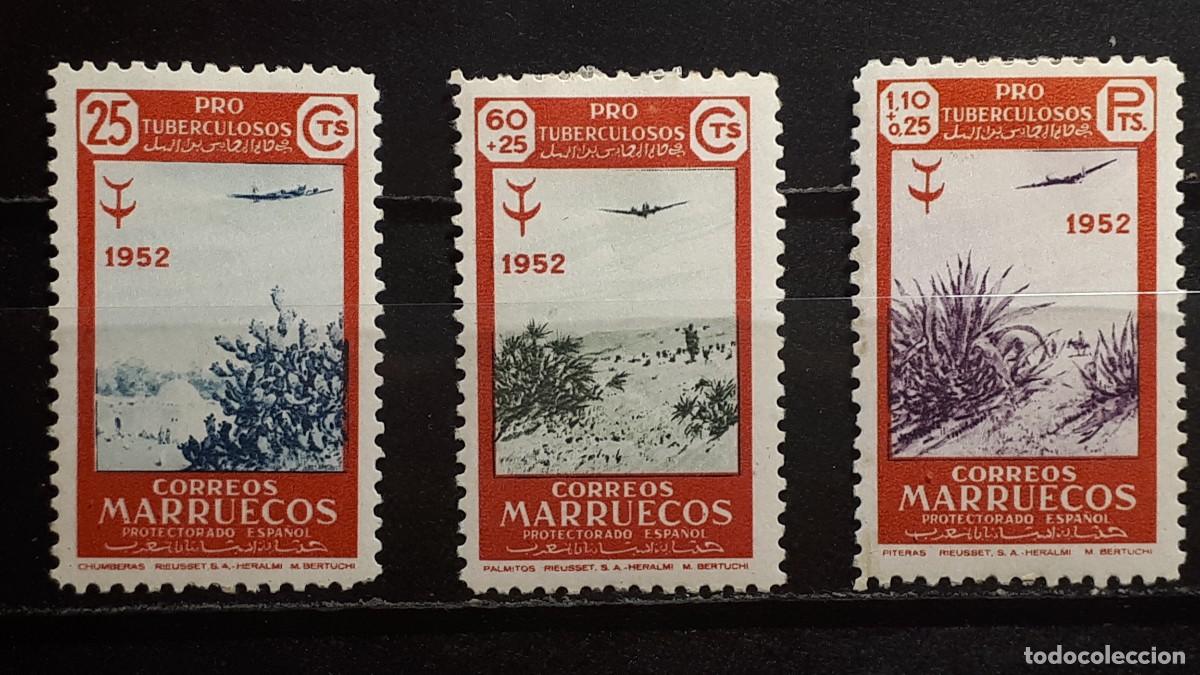Sellos: MARRUECOS. A&Ntilde;O 1952. *. EDIFIL 366/8