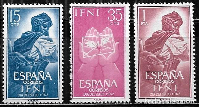 Sellos: IFNI 1962, EDIFIL 190/192 - D&Iacute;A DEL SELLO. MNH.
