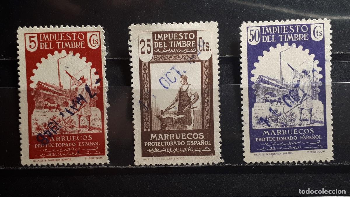 Sellos: MARRUECOS. A&Ntilde;O 1940. &deg;. FISCAL