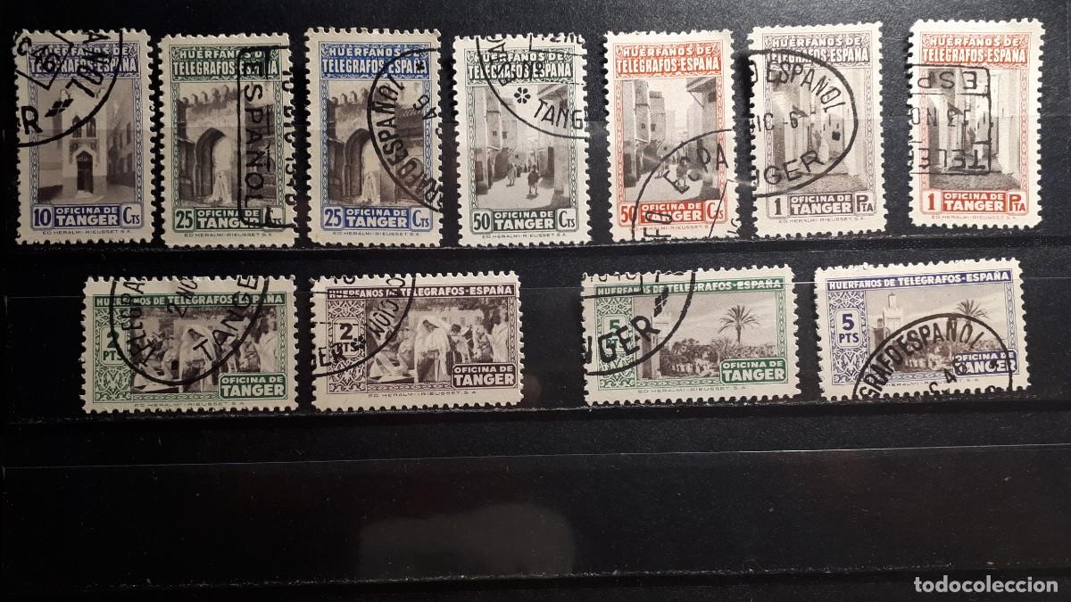 Sellos: T&Aacute;NGER. A&Ntilde;O 1946.&deg;. BENEFICENCIA.