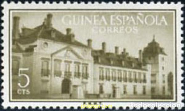 Sellos: 213602 MNH GUINEA ESPA&Ntilde;OLA 1955 TRATADO DEL PARDO
