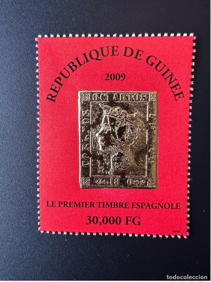 Sellos: Guinea 2009 Mi. 6718 Primer sello espa&ntilde;ol O sobre