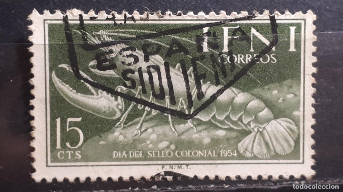 Sellos: IFNI. A&Ntilde;O 1954. &deg;. Edifil 120