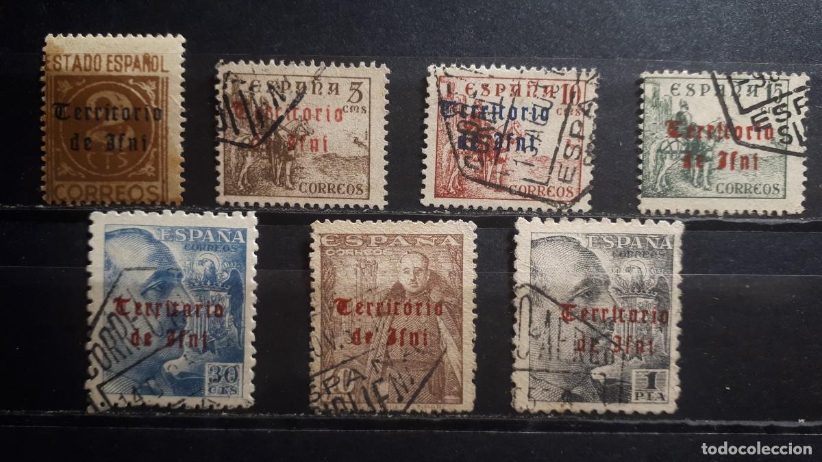 Briefmarken: IFNI. A&Ntilde;O 1948/9. &deg;. Edifil 39/41, 44/5, 51
