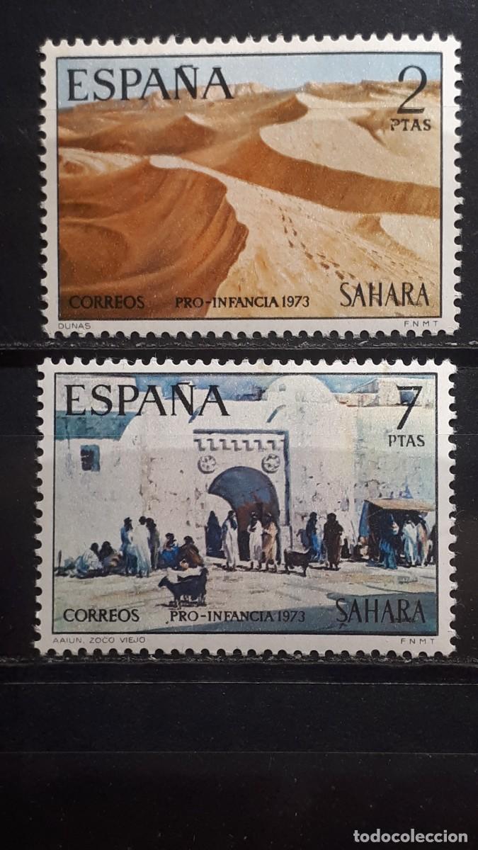 Sellos: S&Aacute;HARA. A&Ntilde;O 1973. **. Edifil 310/11