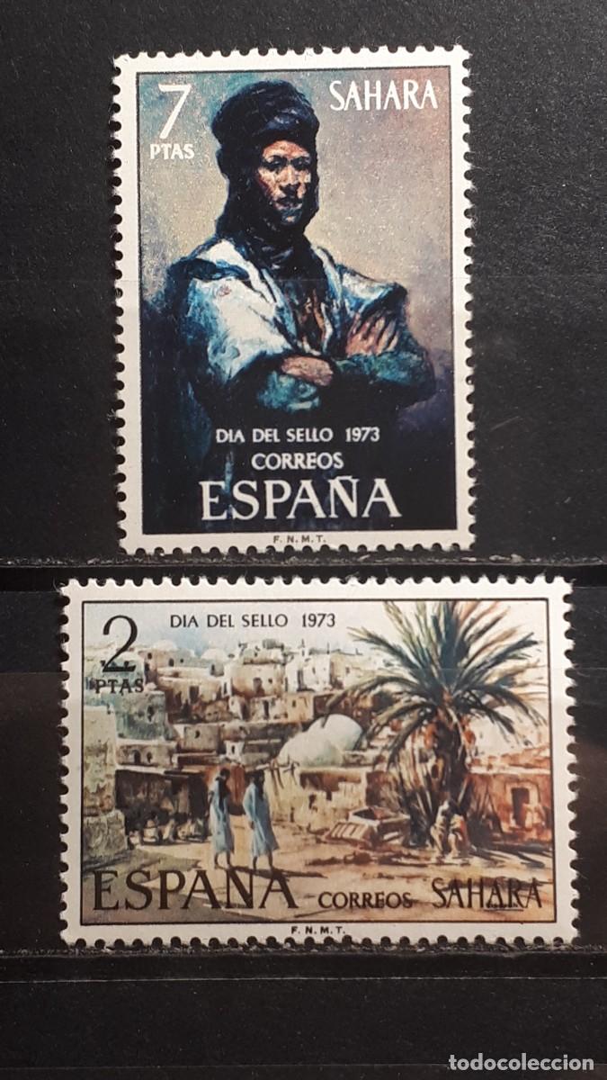 Sellos: S&Aacute;HARA. A&Ntilde;O 1973. **. Edifil 312/3