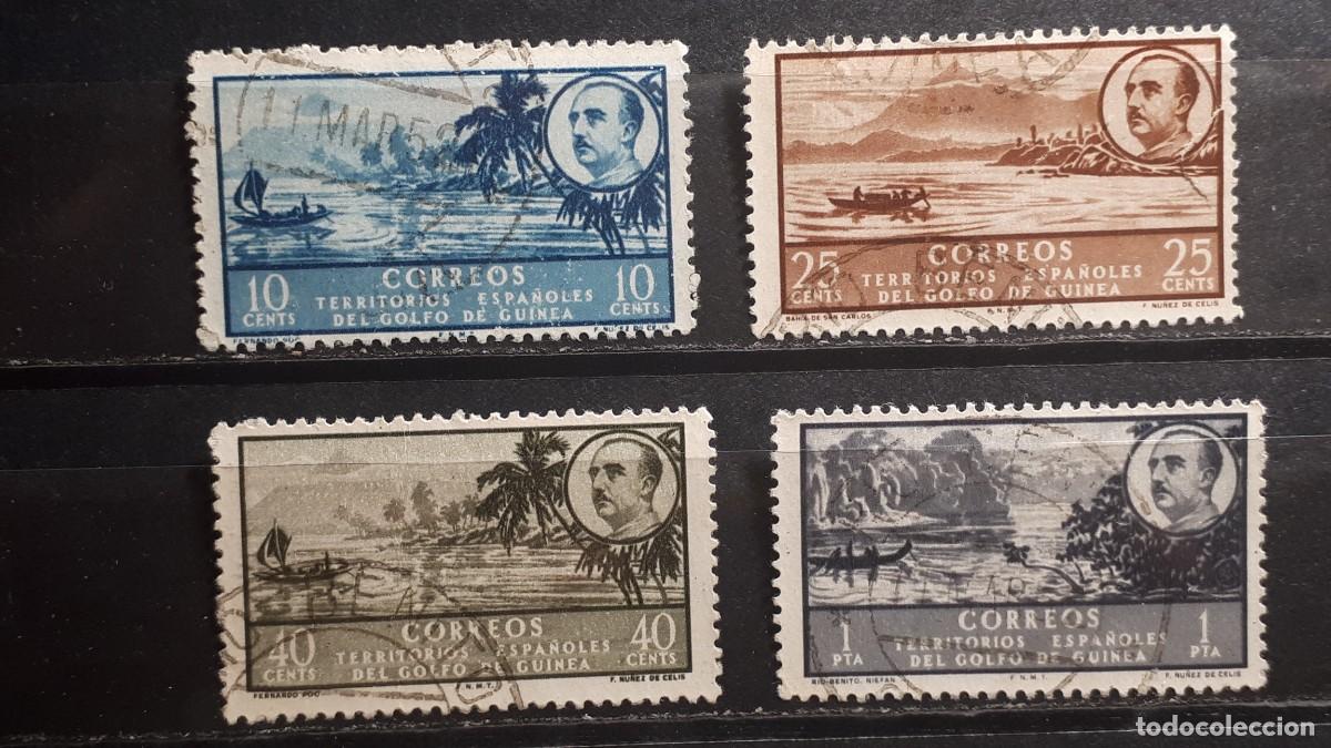 Sellos: GUINEA. A&Ntilde;O 1949. &deg;. Edifil 279, 281, 283, 288