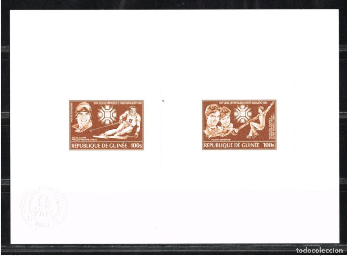 Sellos: Guinea 1983 Mi. 971-972 Prueba art&iacute;stica de los Juegos Ol&iacute;mpicos Sarajevo 1984