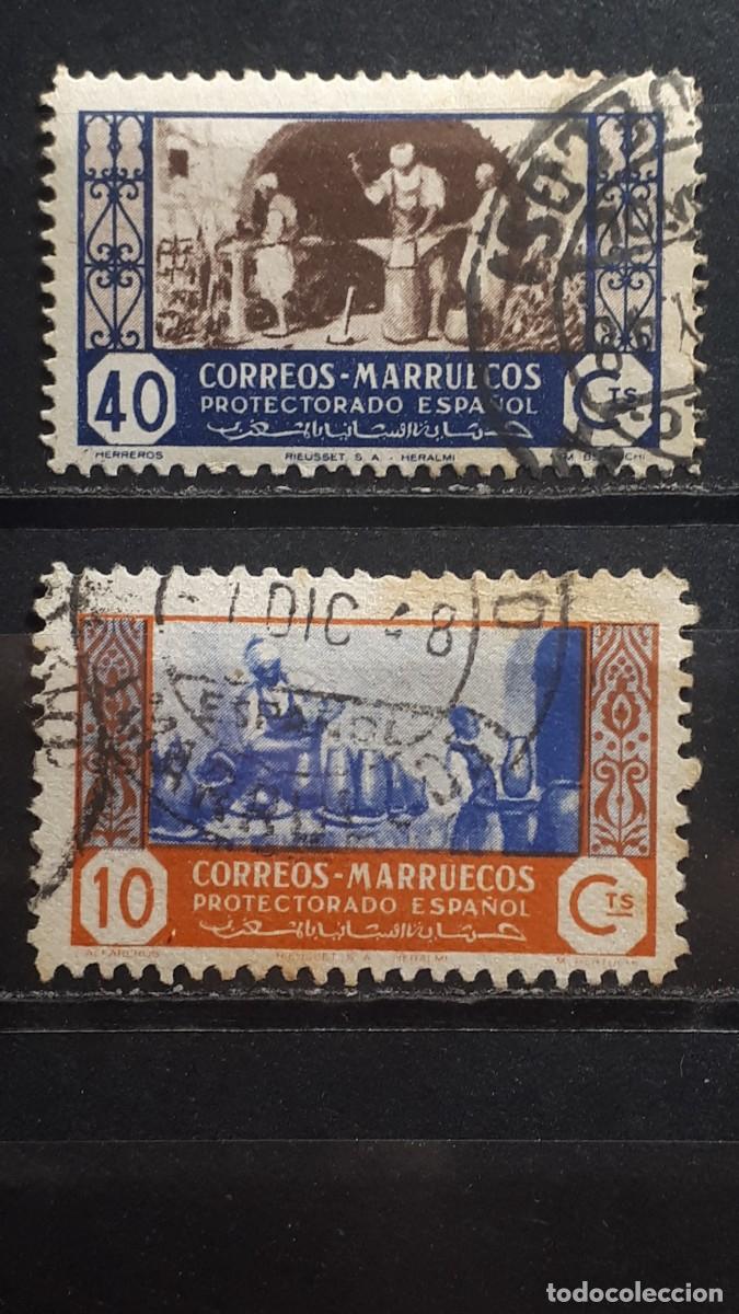 Sellos: MARRUECOS. A&Ntilde;O 1946. &deg;. Edifil 262, 265