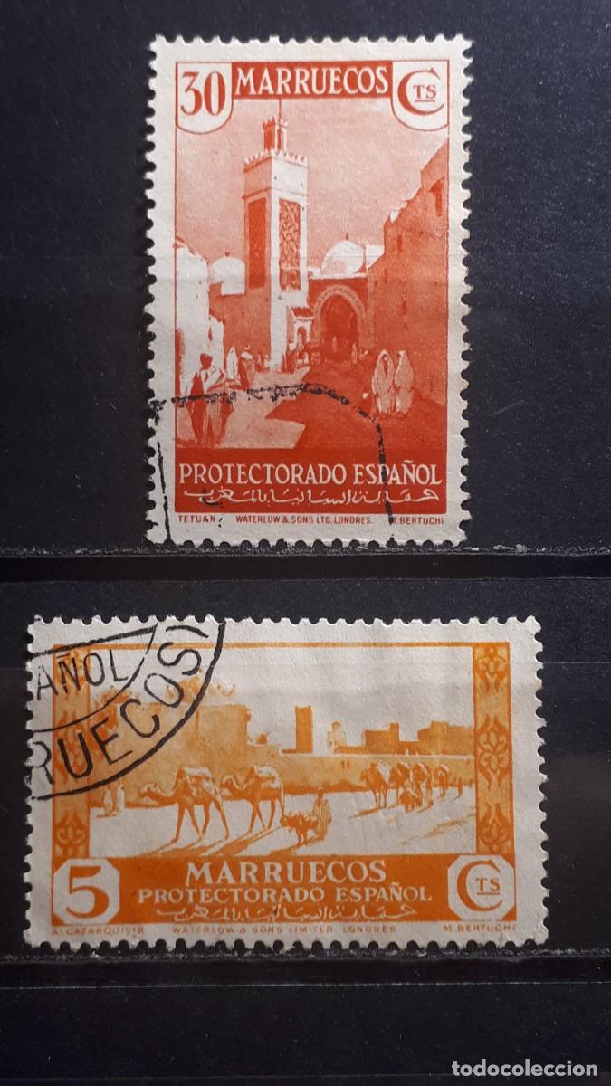 Sellos: MARRUECOS. A&Ntilde;O 1935. &deg;. Edifil 150, 154
