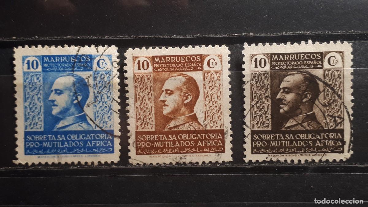 Sellos: MARRUECOS. A&Ntilde;O 1937-9. &deg;. Edifil Beneficencia 1/3