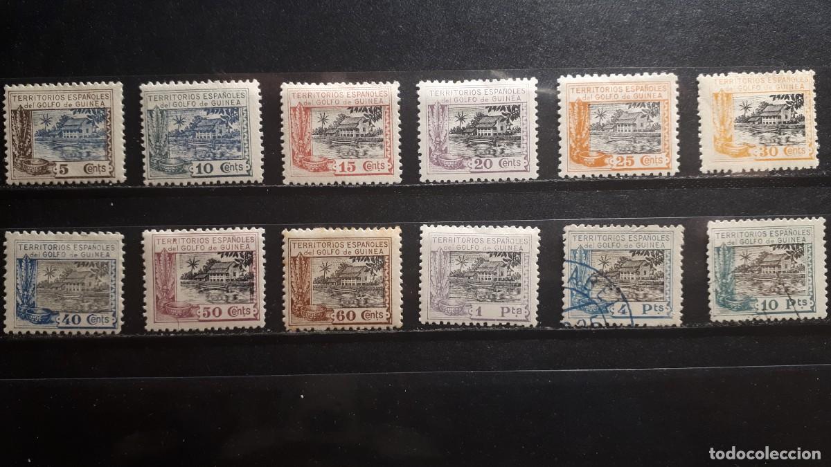 Sellos: GUINEA. A&Ntilde;O 1924. */&deg;. EDIFIL 167/78