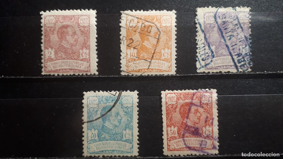 Stamps: GUINEA. A&Ntilde;O 1922. &deg;. EDIFIL 155, 157, 161/3