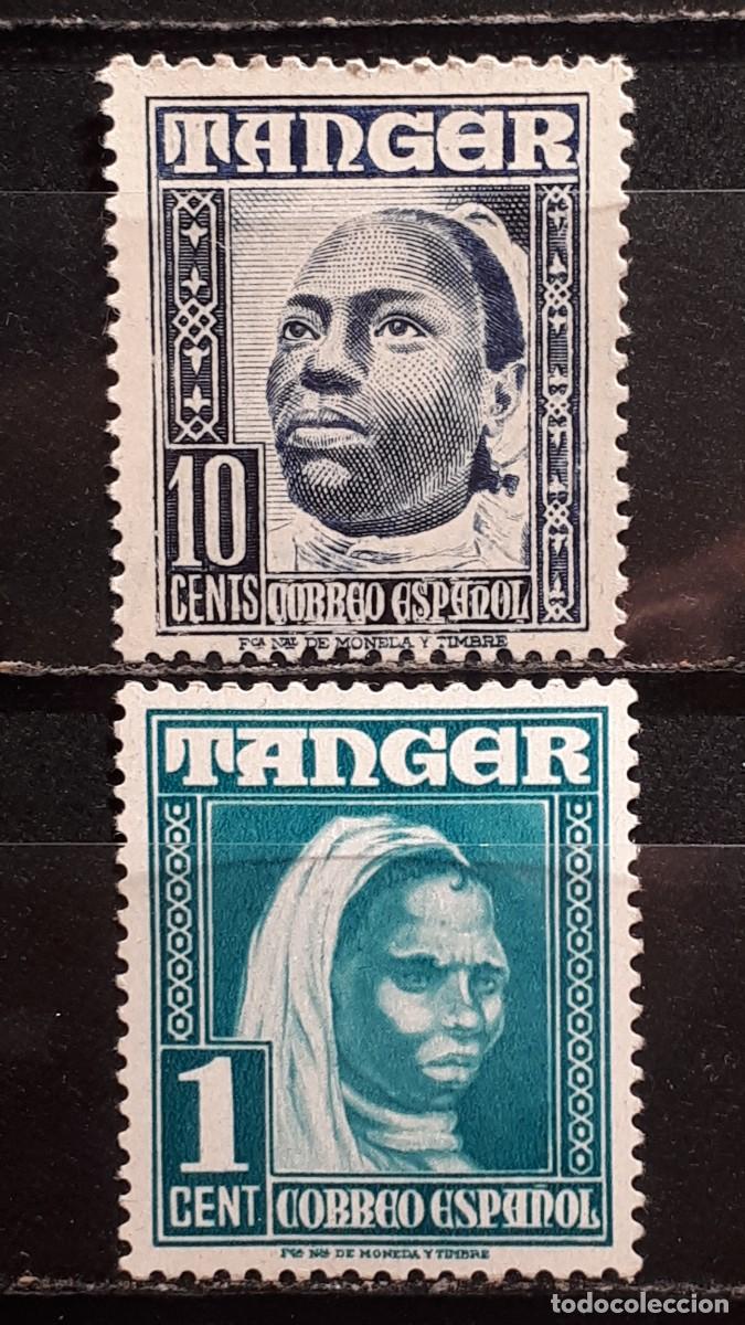 Sellos: T&Aacute;NGER. A&Ntilde;O 1948. **. EDIFIL 151, 154
