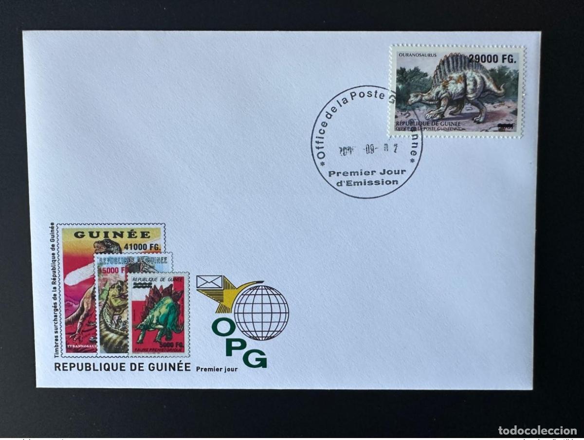Sellos: Guinea 2009 Mi. 6775 FDC Overloaded Dinosaurs 200 aniversario de Charles Darwin