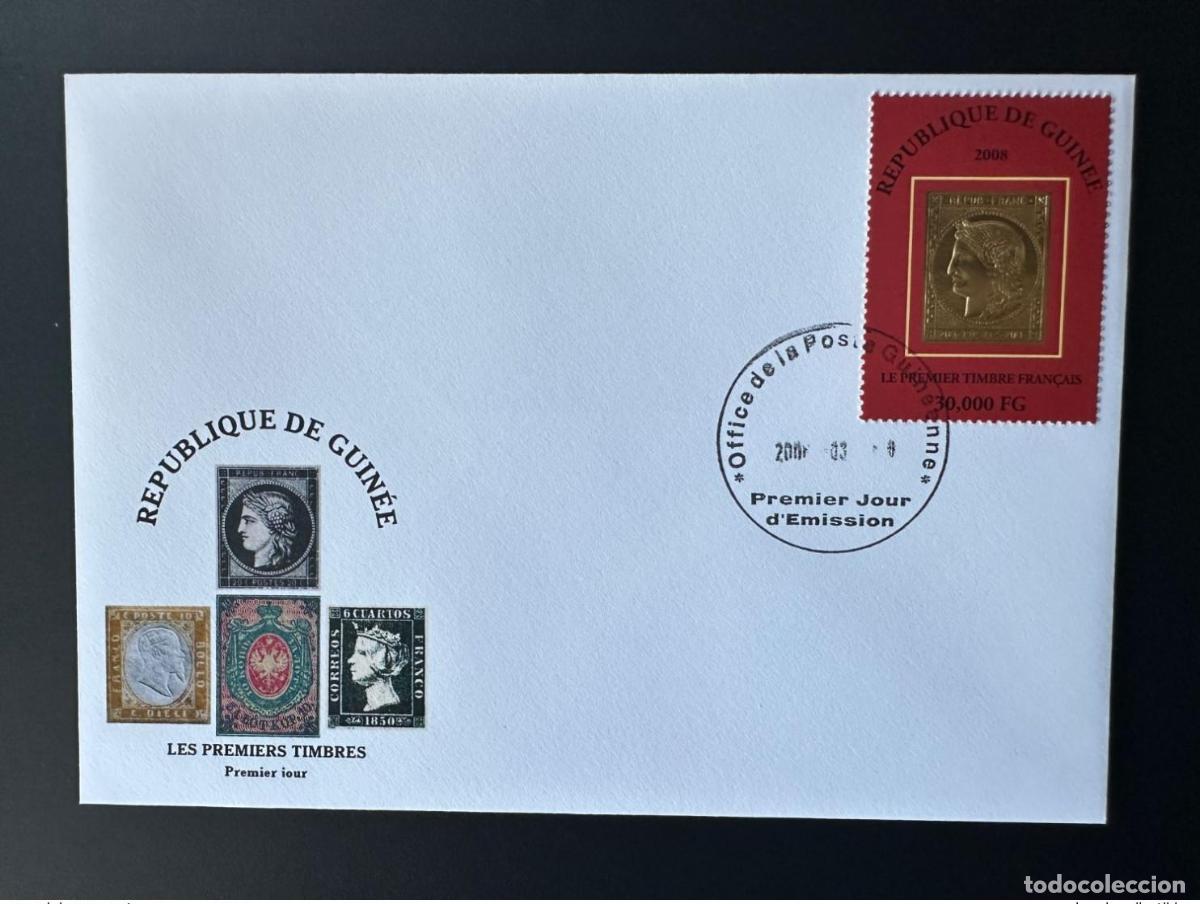 Sellos: Guinea 2008 Mi. 5452 FDC Primer sello franc&eacute;s oro C&eacute;r&egrave;s