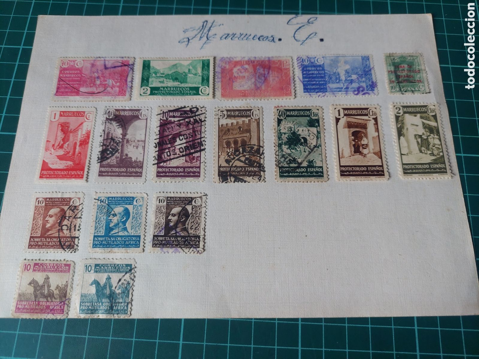Sellos: MARRUECOS ESPA&Ntilde;OL USADOS LUJO CHARNELA