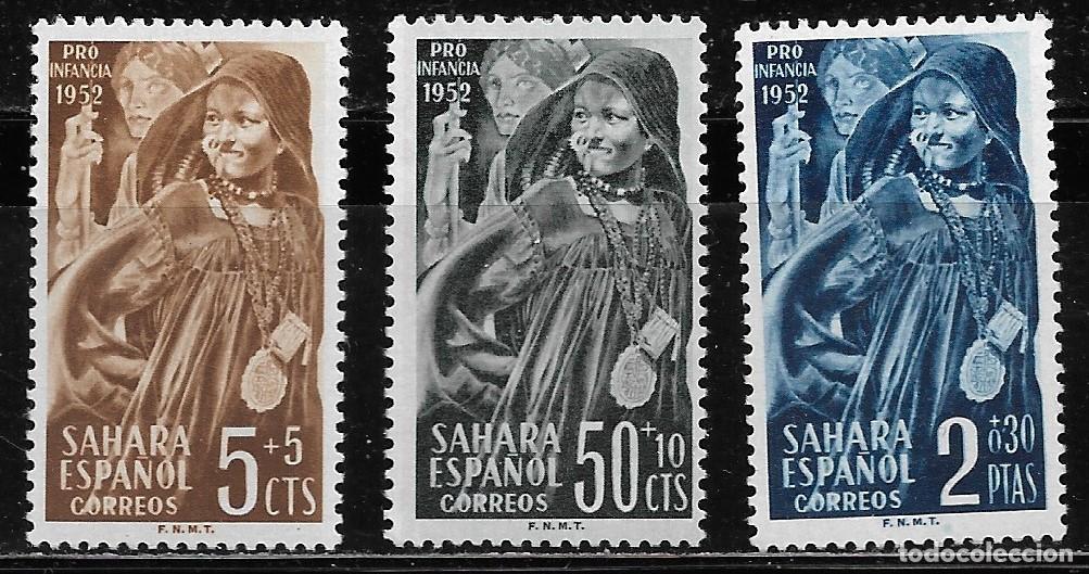 Sellos: SAHARA 1952, EDIFIL 94/96 - PRO INFANCIA. MNH.