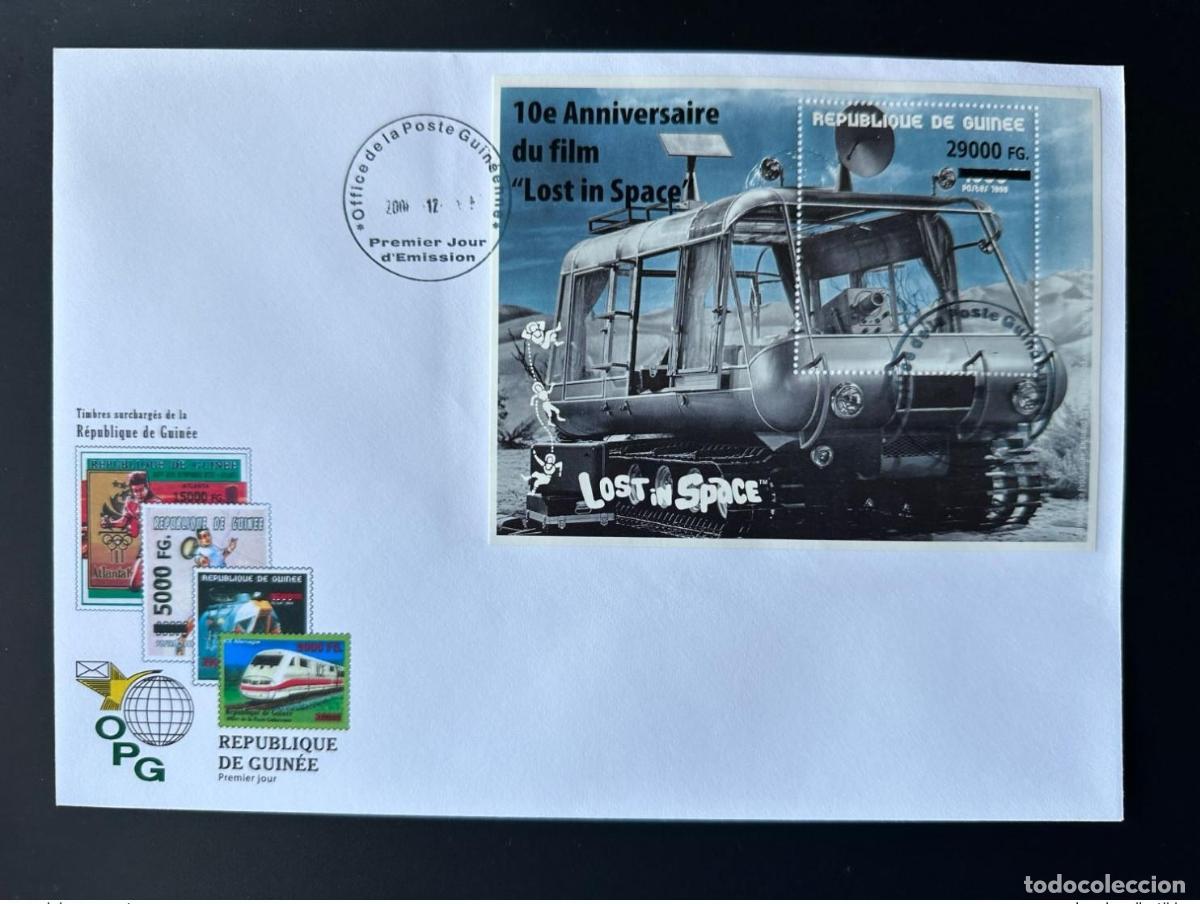 Sellos: Guinea 2008 Mi. Bl. 1654 FDC Overloaded Black Lost in Space Movie