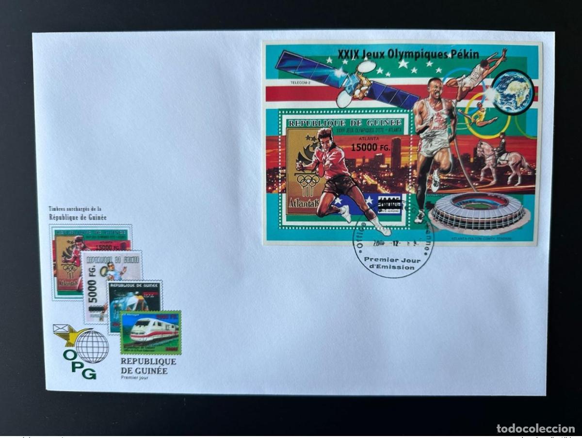 Sellos: Guinea 2008 Mi. Bl. 1640 FDC sobrecarg&oacute; los Juegos Ol&iacute;mpicos de Beijing