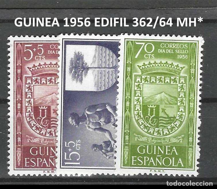 Sellos: GUINEA 1956 EDIFIL 362/64 MH*