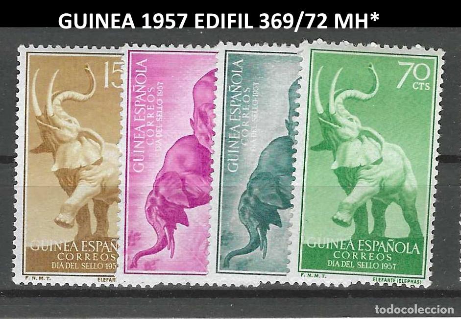 Sellos: GUINEA 1957 EDIFIL 369/72 MH*
