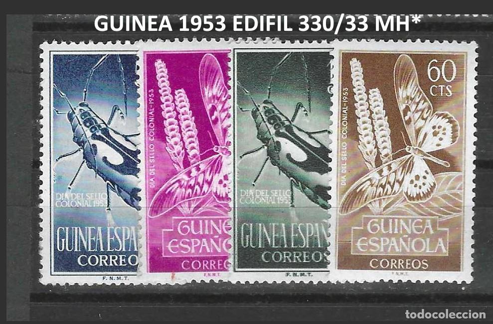 Sellos: GUINEA 1953 EDIFIL 330/33 MH*