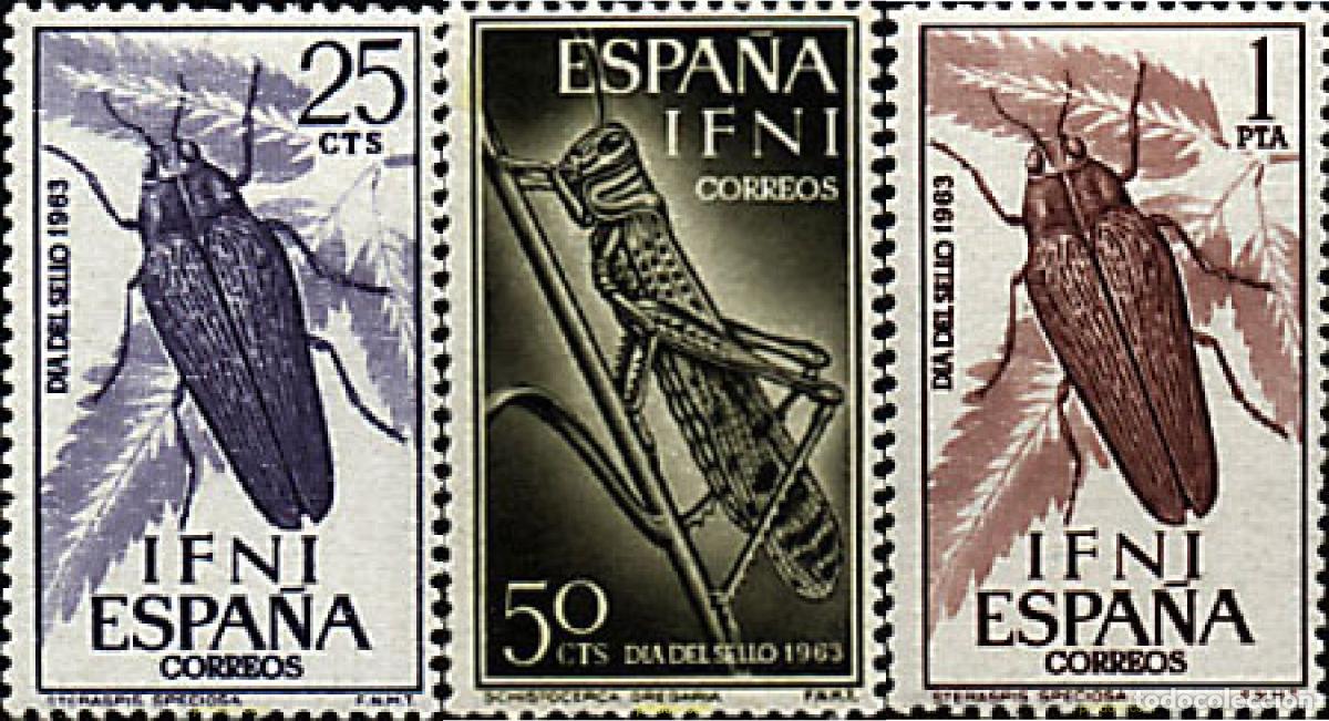 Sellos: 31049 MNH IFNI 1964 INSECTOS
