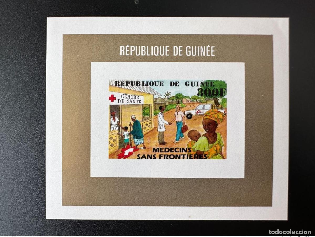 Sellos: Guinea 1991 Mi. 1300 B Bloc de Luxe M&eacute;decins Sans Fronti&egrave;res &Auml;rzte M&eacute;dicos sin Fronteras