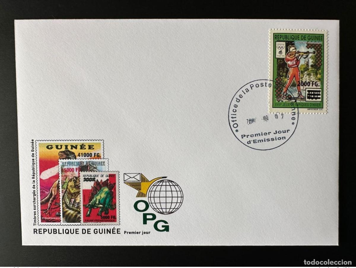 Sellos: Guinea 2009 FDC Mi. 6763 surch. Esqu&iacute; en los Juegos Ol&iacute;mpicos de Invierno Vancouver 2010