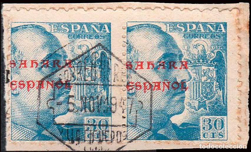 Sellos: S&aacute;hara - Edi o 55 Pareja - Fragmento - 30 cts.