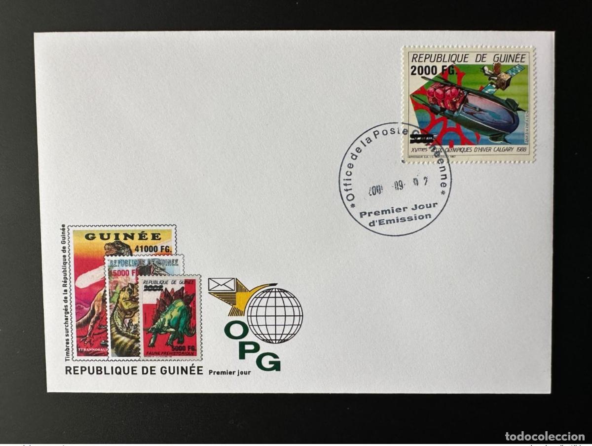 Sellos: Guinea 2009 FDC Mi. 6764 Overloaded Winter Calgary 1988 Juegos Ol&iacute;mpicos de Esqu&iacute;