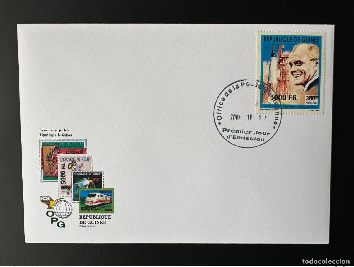 Sellos: Guinea 2008 FDC Mi. 6309 Espacio sobrecargado Mercury John Glenn EE. UU.