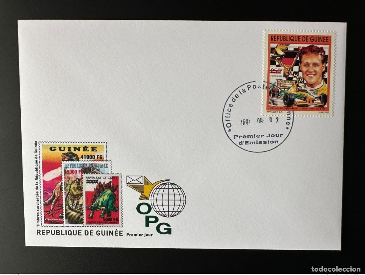 Sellos: Guinea 2009 FDC Mi. 6739 Formula 1 Schumacher Benetton-Ford Formel
