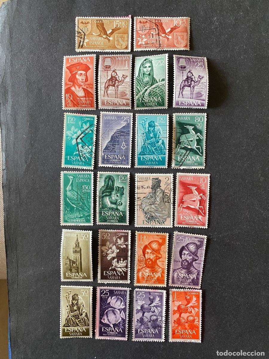 Sellos: Sahara lote de sellos