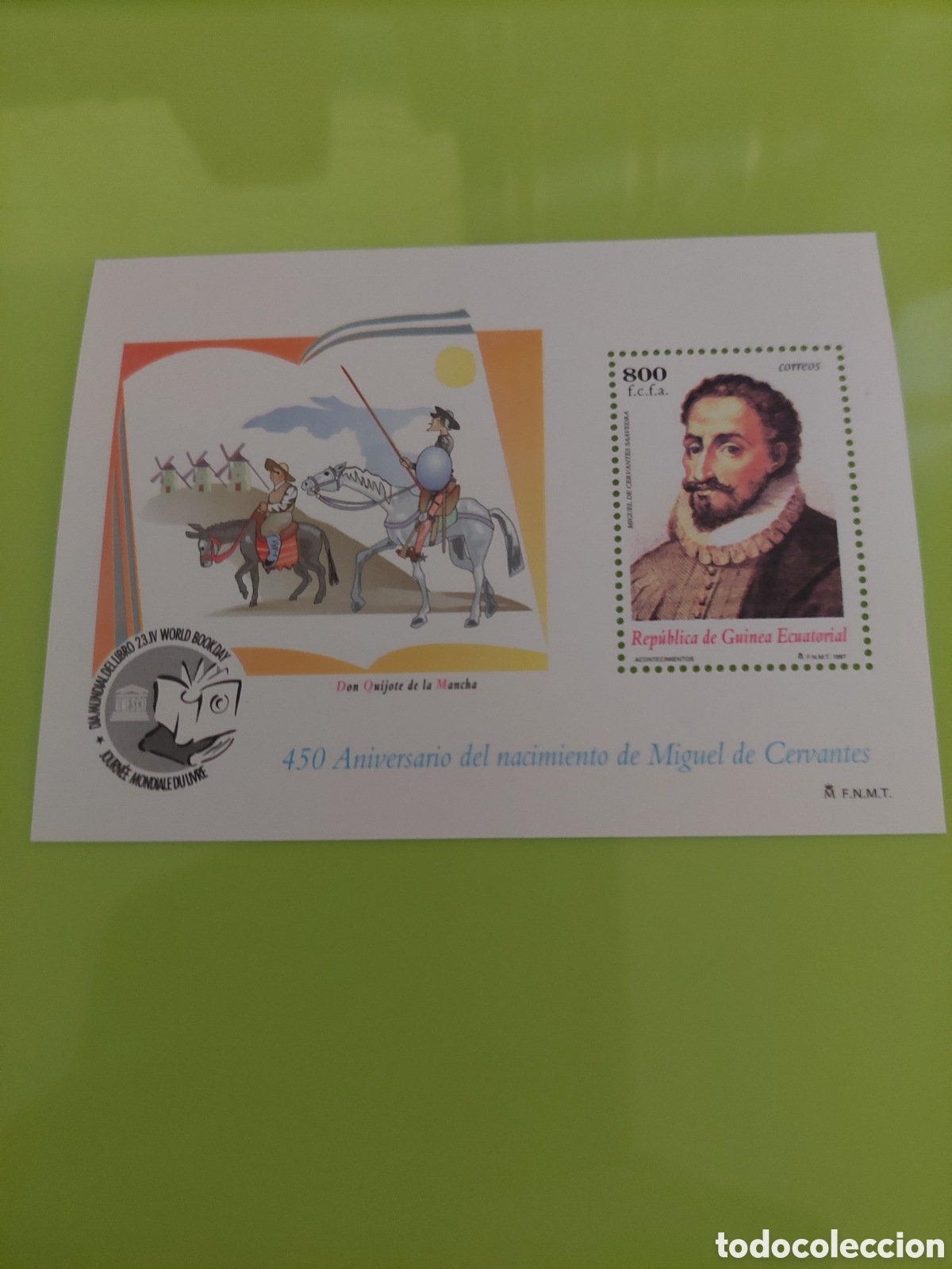 Sellos: Edifil 248 1997 Quijote Mancha cervantes fauna literatura espa&ntilde;ola Guinea ecuatorial espa&ntilde;ola