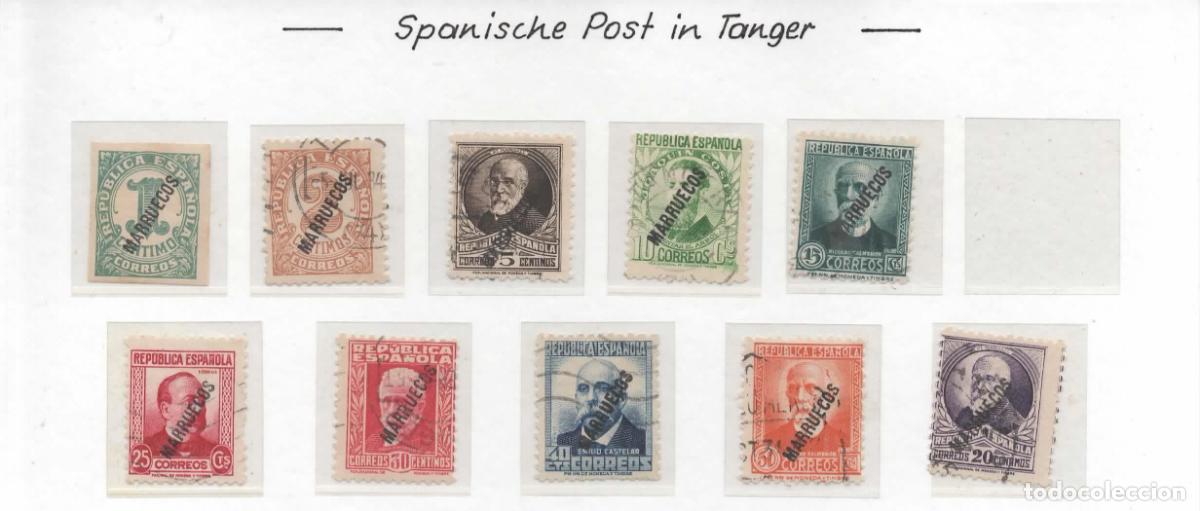 Sellos: MARRUECOS TANGER SEGUNDA REPUBLICA PERSONAJES USADOS