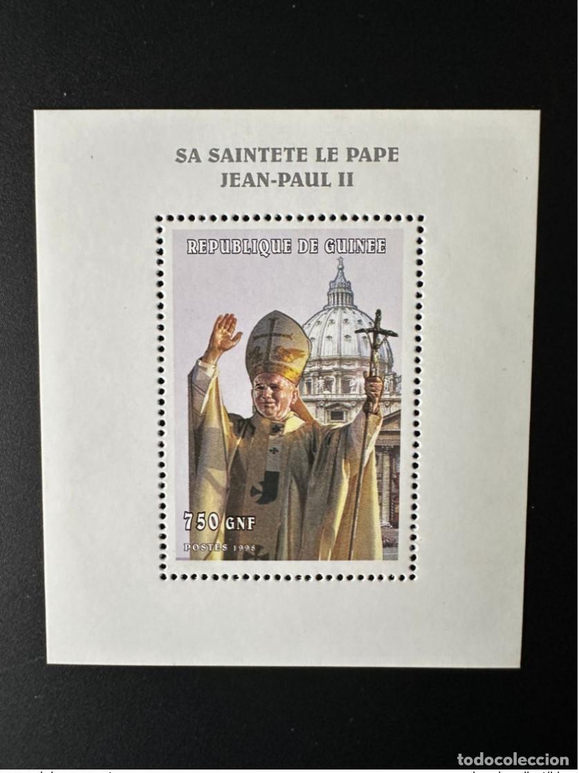 Sellos: Guinea 1998/1999 Mi. Bl. F 569 Papa Juan Pablo II
