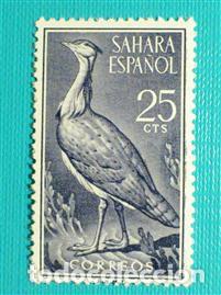 Sellos: SELLO - SAHARA - Aves - EDIFIL 180 - A&ntilde;o 1961 - 25 C&eacute;ntimos