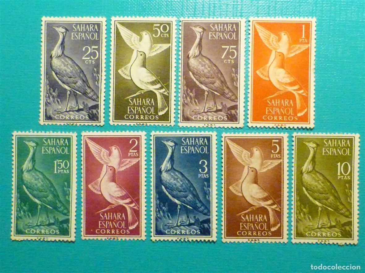 Sellos: SELLOS SAHARA - Aves - EDIFIL 180, 181, 182, 183, 184, 185, 186, 187, 188 - A&ntilde;o 1961, Serie Completa