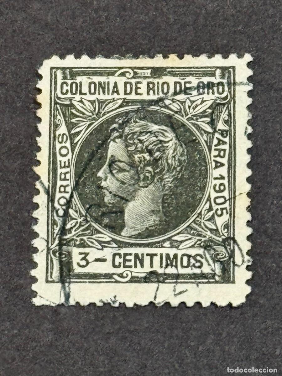 Sellos: Rio de Oro, Alfonso XIII, 1905, Edifil 3, usado