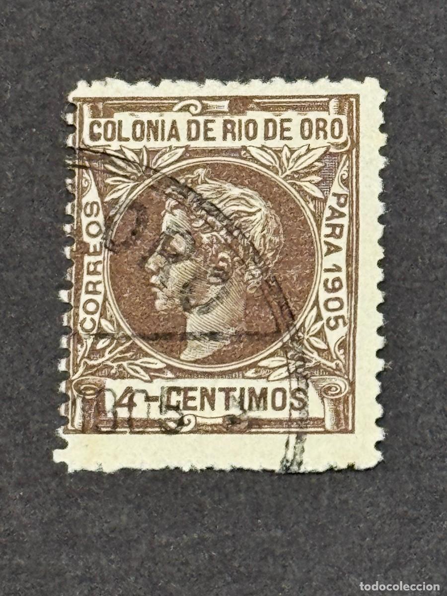 Sellos: Rio de Oro, Alfonso XIII, 1905, Edifil 4, usado