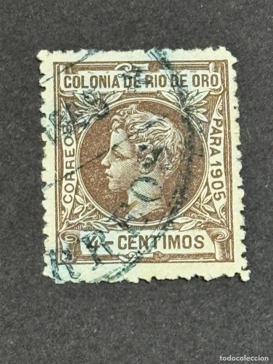 Sellos: Rio de Oro, Alfonso XIII, 1905, Edifil 4, usado