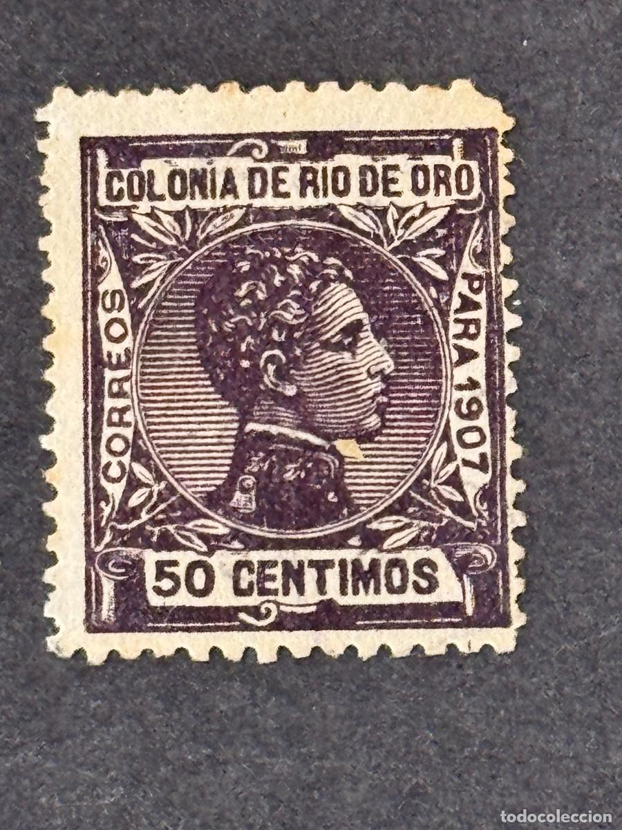 Sellos: Rio de Oro, Alfonso XIII, 1907, Edifil 26, usado